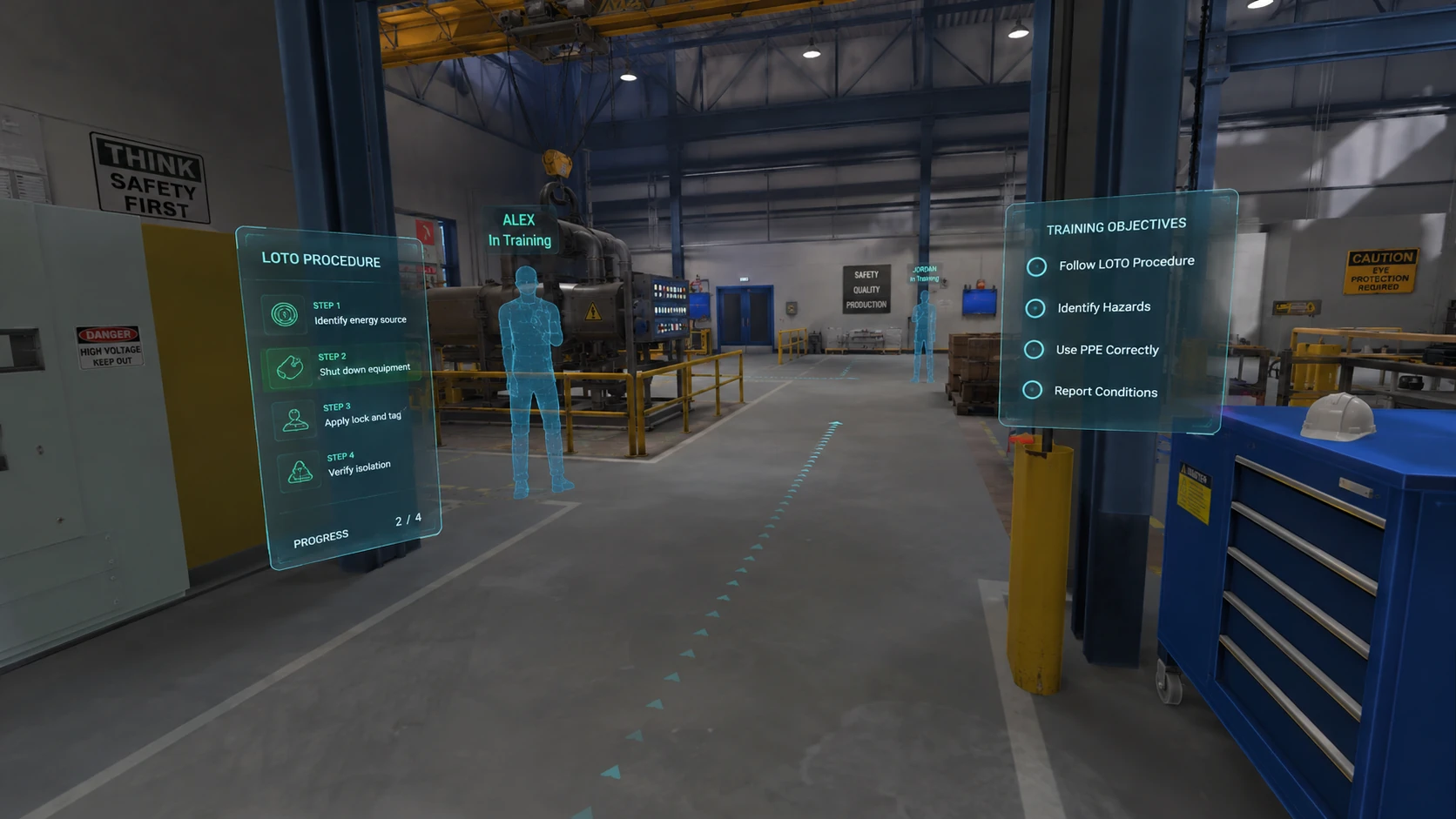 Multi-user enterprise VR safety training platform — collaborative sessions and performance analytics by Infinity VR